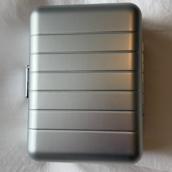 Away Travel Mini Luggage Toiletry Case - Silver Aluminum - Picture 4 of 5